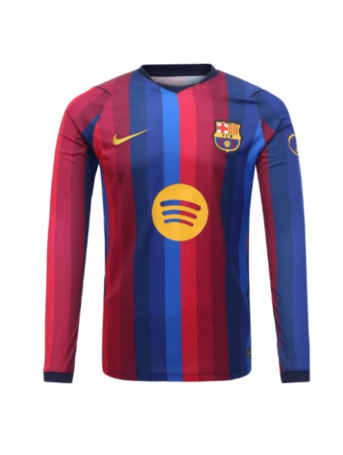 Muži Futbalové oblečenie Barcelona 2026-27 Dlhy Rukáv - Domáci Muži Futbalové oblečenie Barcelona 2026-27 Dlhy Rukáv - Domáci